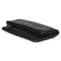 Chanel Black Quilted Caviar CC Beauty Clutch Handbag 7