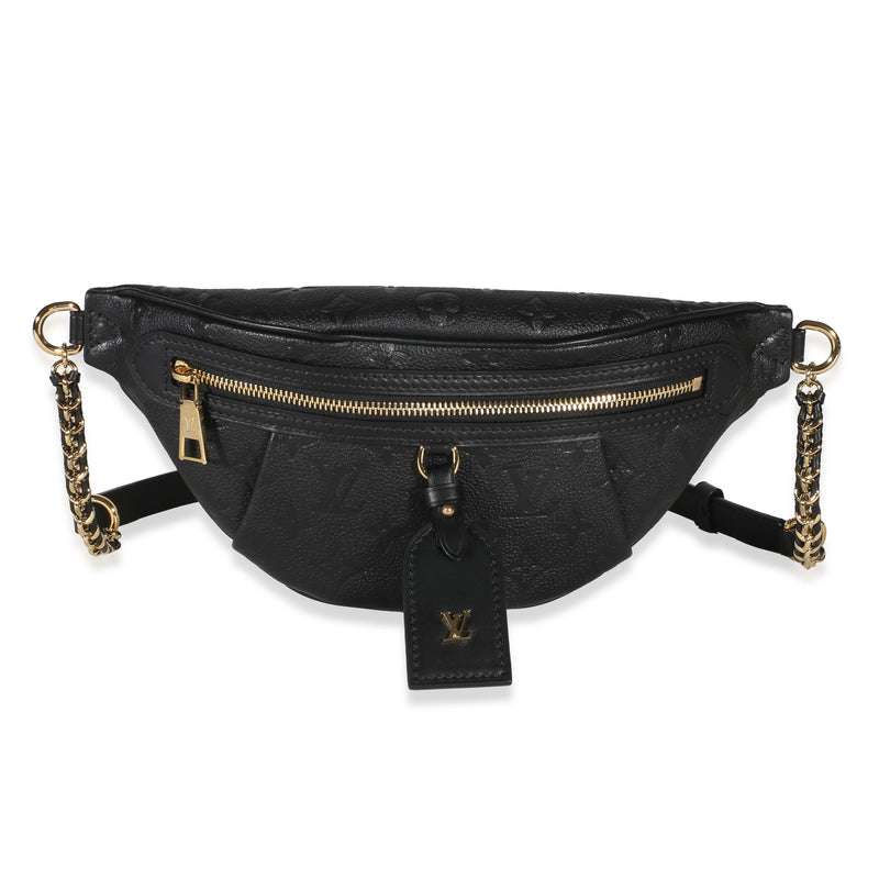Louis Vuitton Black Monogram Empreinte High Rise Bumbag PM Handbag id
