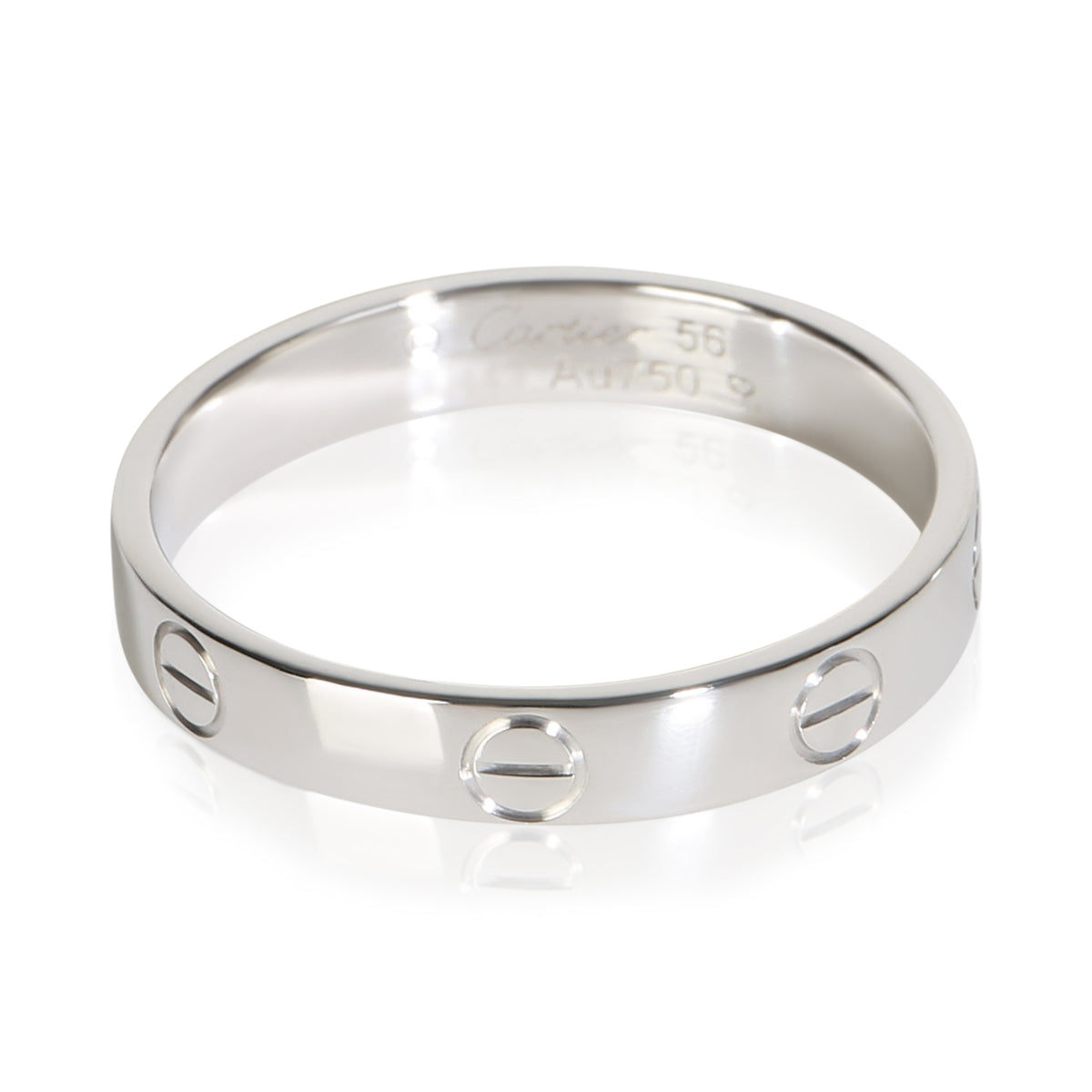 Cartier White Gold Small Model Love Ring fv