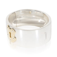 Tiffany & Co. Yellow Gold & Sterling Silver Wide Lock Bracelet 2