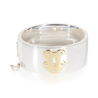 Tiffany & Co. Yellow Gold & Sterling Silver Wide Lock Bracelet fv