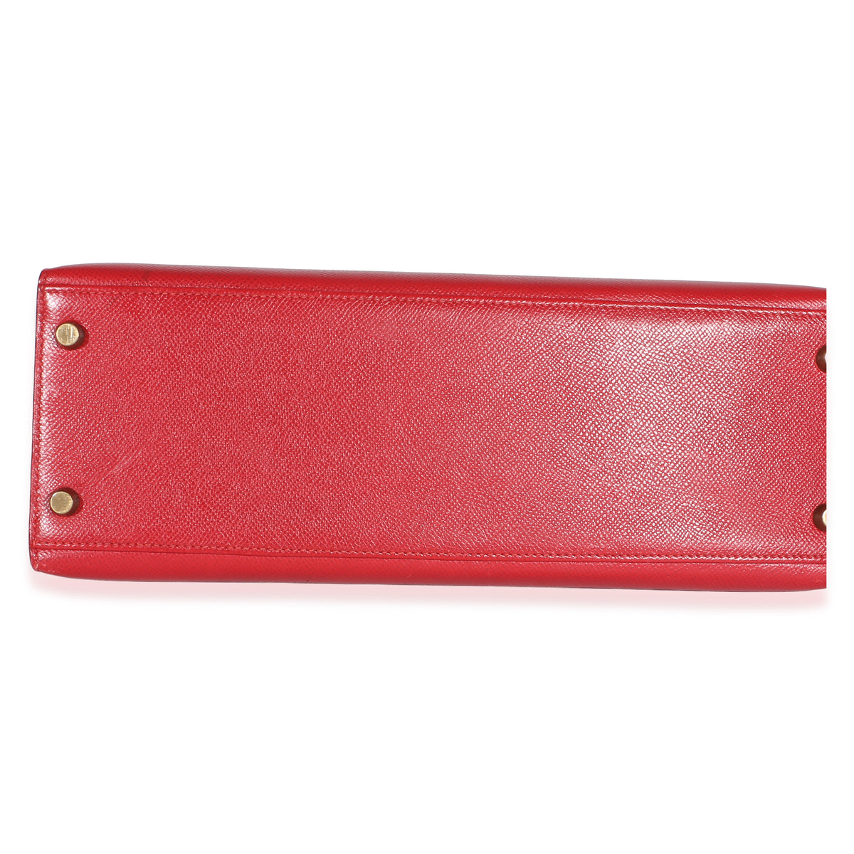 Hermès Rouge Vif Courchevel Kelly Sellier 32 GHW Handbag 5