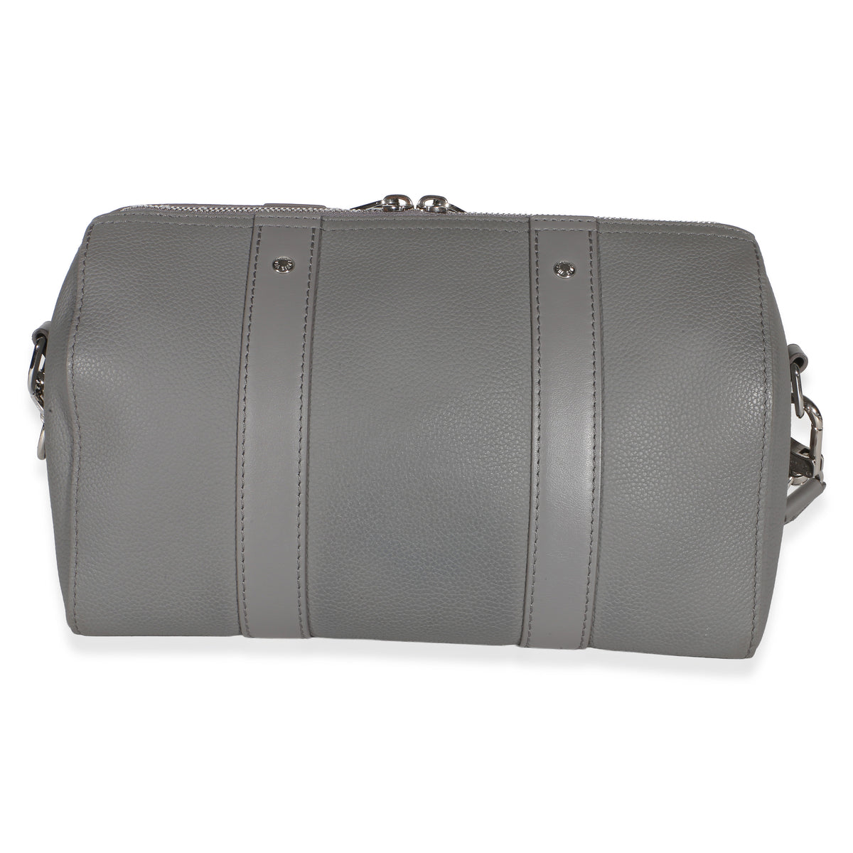 Louis Vuitton Grey Grained Calfskin Aerogram City Keepall Handbag 4