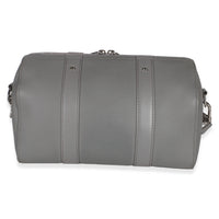 Louis Vuitton Grey Grained Calfskin Aerogram City Keepall Handbag 4