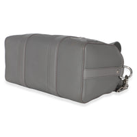 Louis Vuitton Grey Grained Calfskin Aerogram City Keepall Handbag 6
