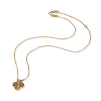 Van Cleef & Arpels Yellow Gold Vintage Alhambra Pendant 3