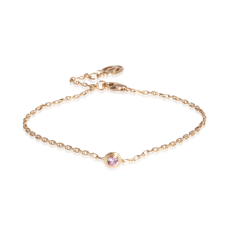 Cartier Rose Gold Pink Sapphire D'amour Bracelet fv
