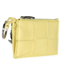 Bottega Veneta Yellow Nappa Cassette Zip Card Holder Wallet 3