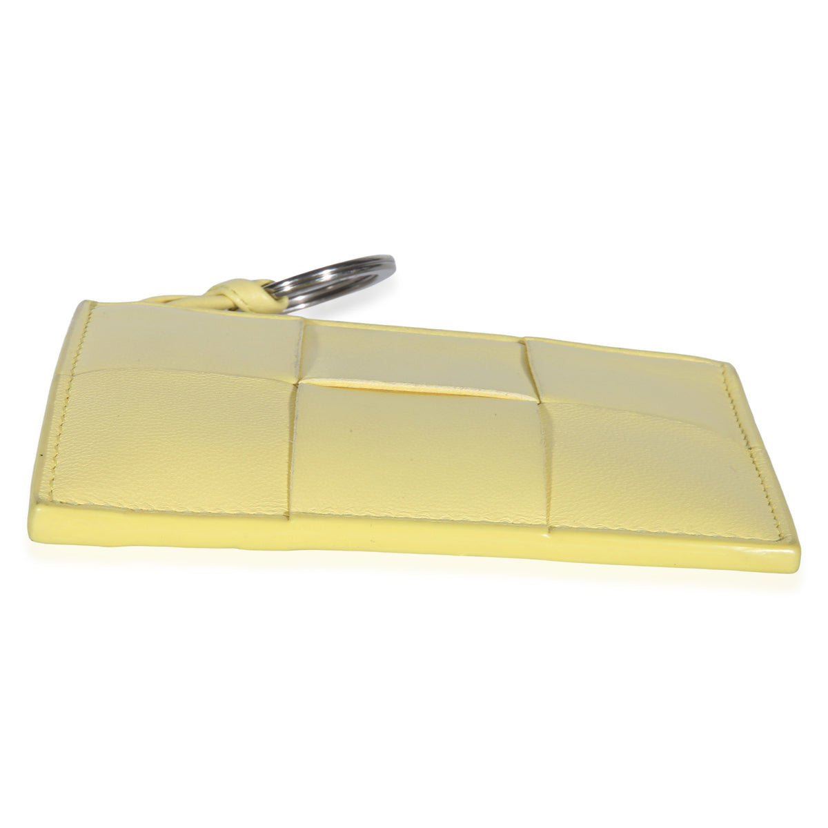 Bottega Veneta Yellow Nappa Cassette Zip Card Holder Wallet 5