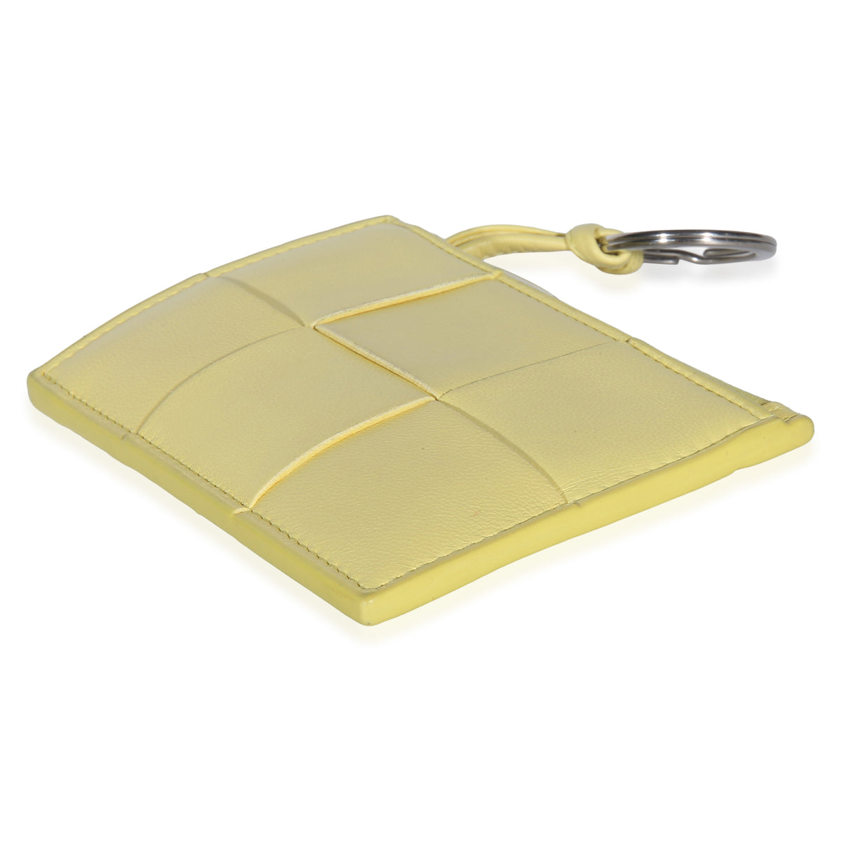 Bottega Veneta Yellow Nappa Cassette Zip Card Holder Wallet 6