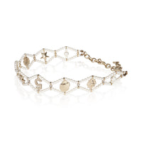 Chanel Gold Plated 2020 Woven Faux Pearl Choker Necklace 2