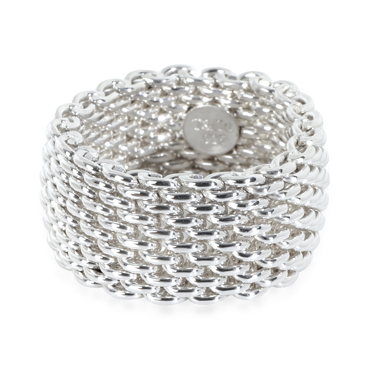 Tiffany & Co. Sterling Silver Somerset Mesh Ring