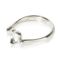 Tiffany & Co. Sterling Silver Elsa Peretti Open Heart Ring 2