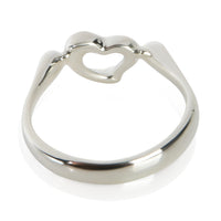 Tiffany & Co. Sterling Silver Elsa Peretti Open Heart Ring 3