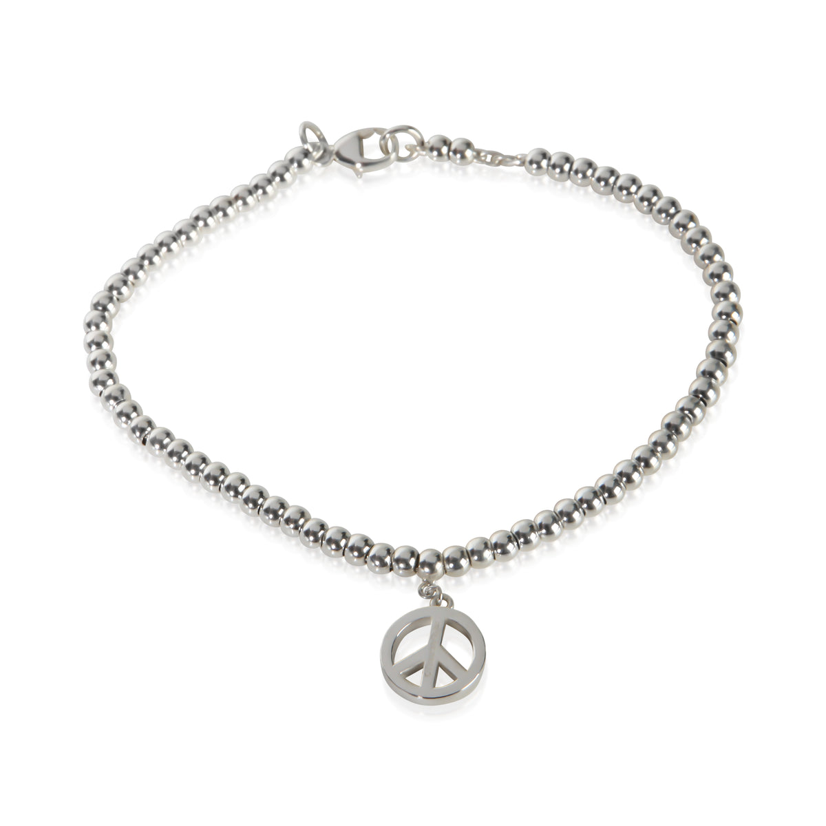 Tiffany & Co. Sterling Silver Peace Sign Bracelet 3
