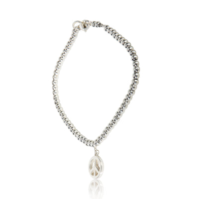 Tiffany & Co. Sterling Silver Peace Sign Bracelet fv