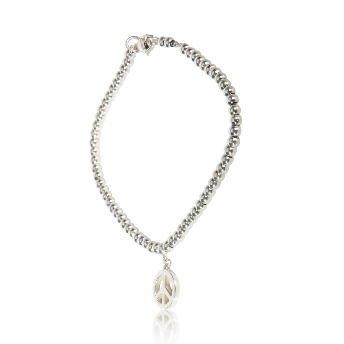 Tiffany & Co. Sterling Silver Peace Sign Bracelet fv