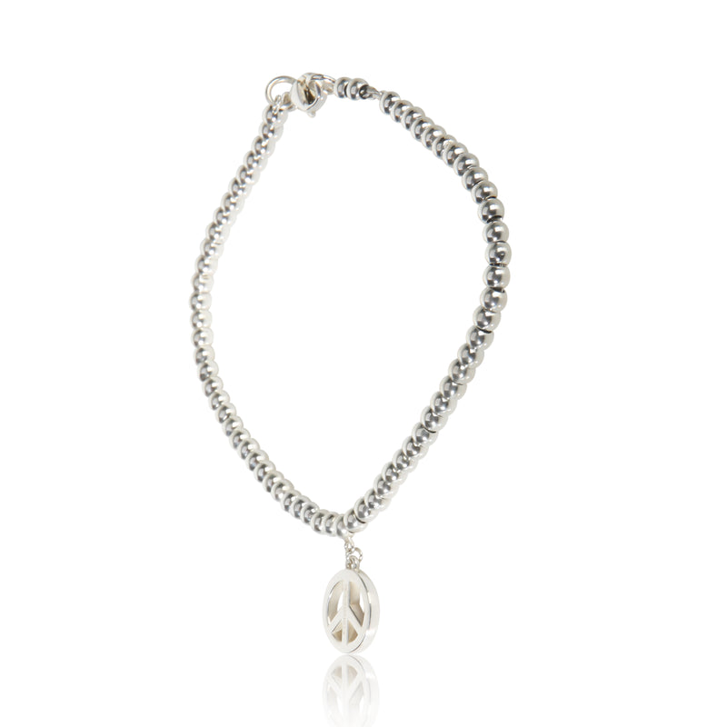Tiffany & Co. Sterling Silver Peace Sign Bracelet fv