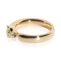 Cartier Yellow Gold Onyx and Tsavorite Small Model Panthere de  Ring 2