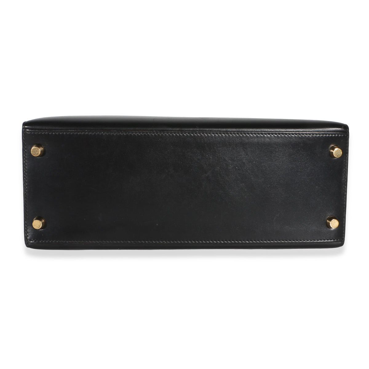 Hermès Vintage Black Box Sellier Kelly 28 GHW Handbag 5