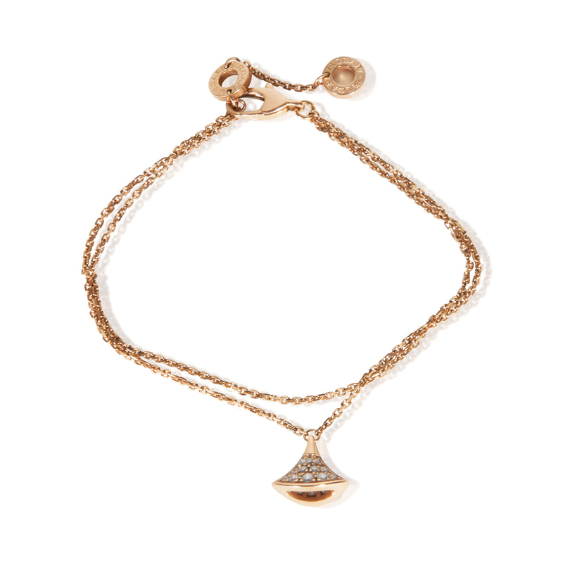 BVLGARI Rose Gold Diamond Diva's Dream Bracelet fv