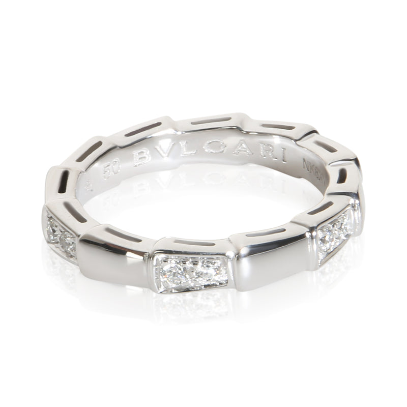 BVLGARI White Gold Diamond Serpenti Viper Ring fv