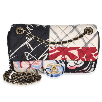 Chanel Multicolor Printed Patchwork Mini Flap Bag Handbag id