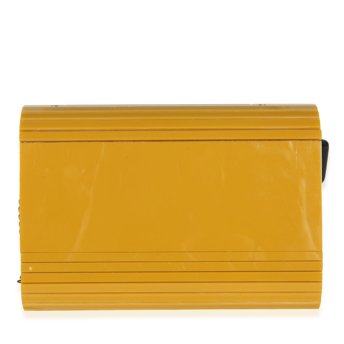 Saint Laurent Yellow Plexiglass Mini Vicky Minaudiere Handbag 4