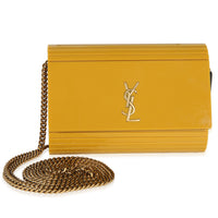 Saint Laurent Yellow Plexiglass Mini Vicky Minaudiere Handbag id