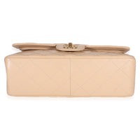 Chanel Beige Quilted Caviar Jumbo Double Flap Bag Handbag 5