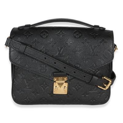 Louis Vuitton Black Monogram Empreinte Pochette Metis Handbag id