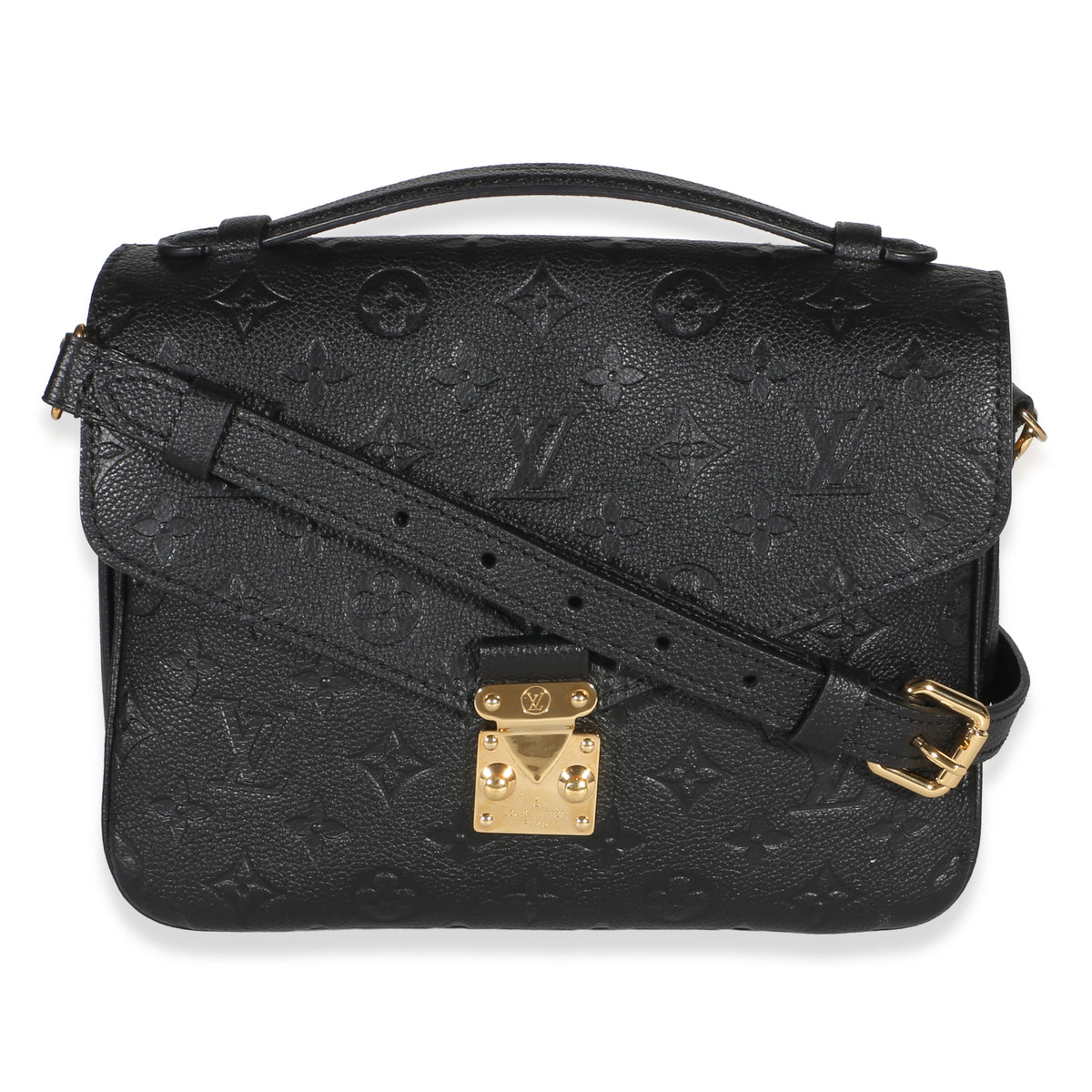 Louis Vuitton Black Monogram Empreinte Pochette Metis Handbag id