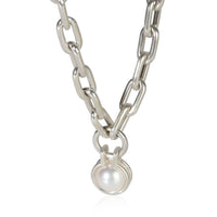 Tiffany & Co. Sterling Silver Pearl HardWear Wrap Necklace fv