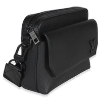 Louis Vuitton Black Calfskin Aerogram Fastline Messenger Handbag 3