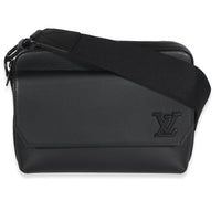 Louis Vuitton Black Calfskin Aerogram Fastline Messenger Handbag id