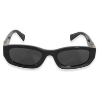 Miu Miu Black Acetate Logo Rectangle Lens Sunglasses 2