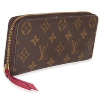 Louis Vuitton Fuchsia Monogram Canvas Clemence Wallet Wallet 3