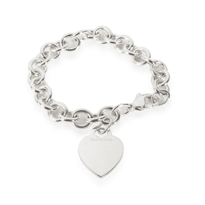 Tiffany & Co. Sterling Silver Heart Tag Bracelet