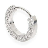 Cartier White Gold Diamond Love Single Hoop Single Earring fv
