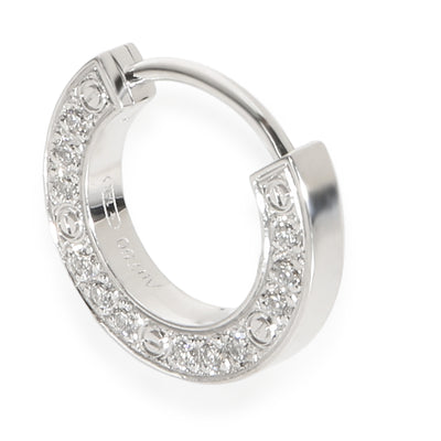Cartier White Gold Diamond Love Single Hoop Single Earring fv
