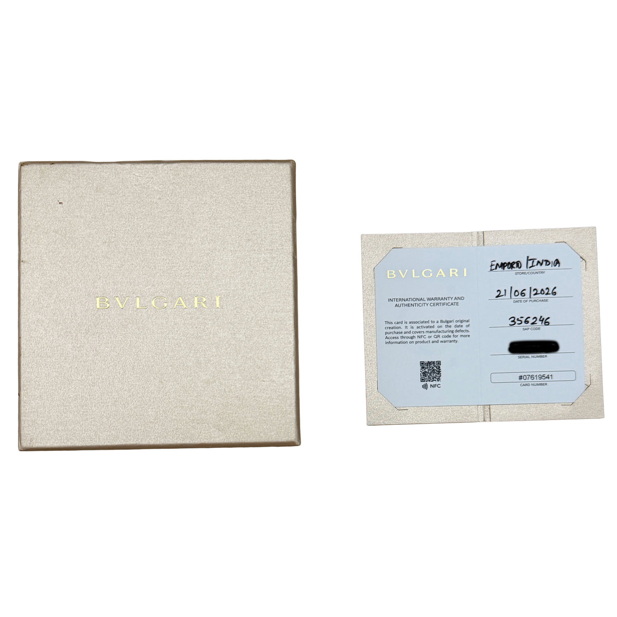BVLGARI Rose Gold B.zero1 Bracelet box