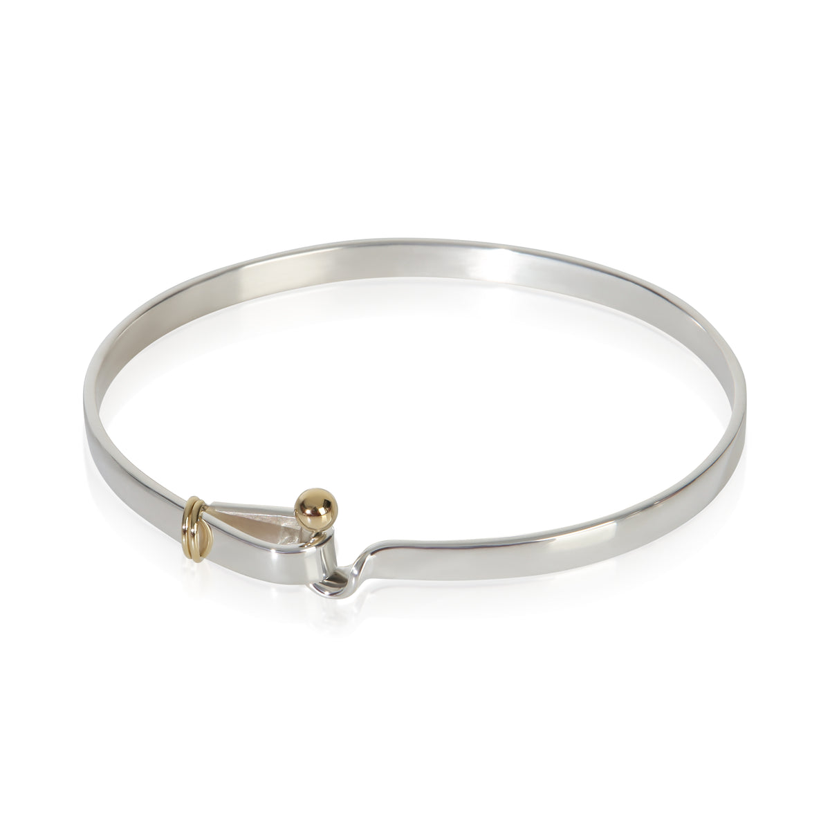 Tiffany & Co. Yellow Gold & Sterling Silver Vintage Hook Bracelet