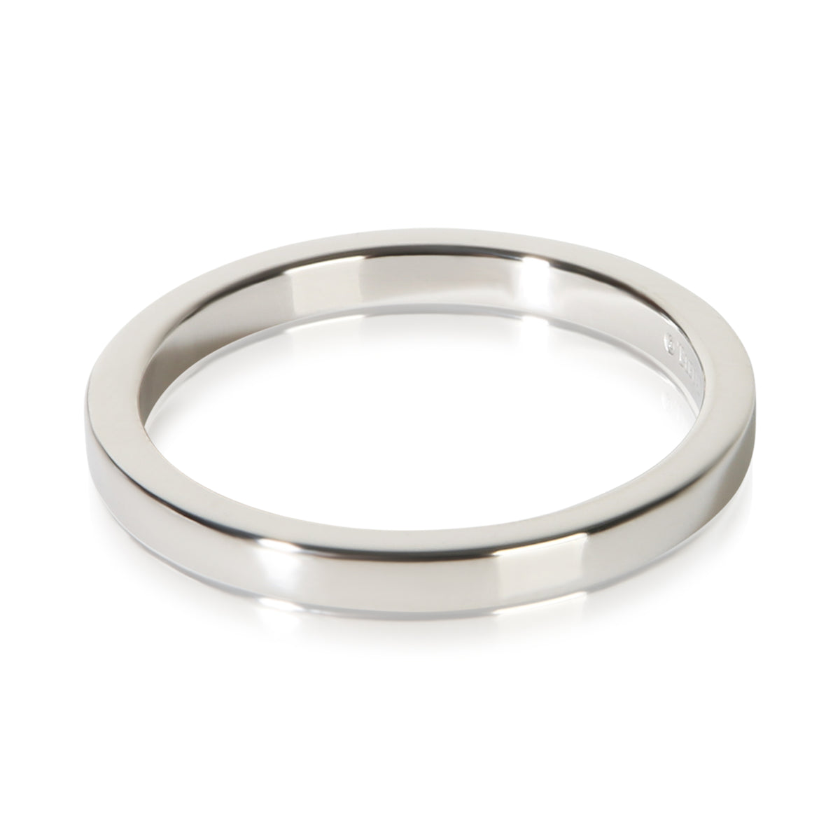 Tiffany & Co. Platinum 2mm Flat Band 2