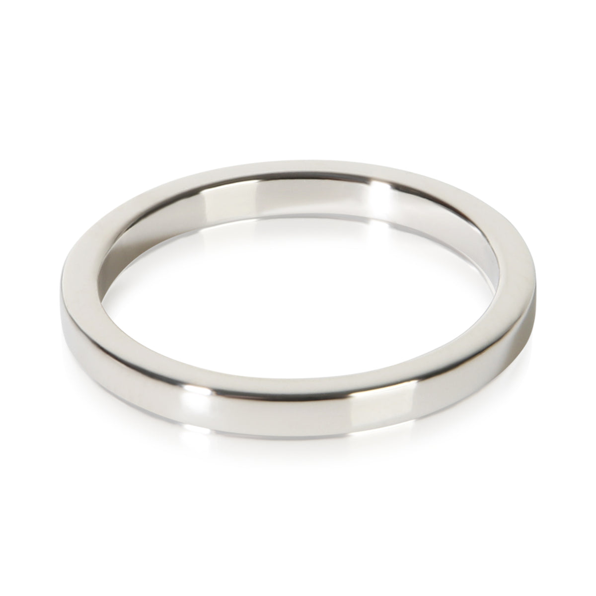 Tiffany & Co. Platinum 2mm Flat Band 3