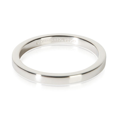 Tiffany & Co. Platinum 2mm Flat Band fv