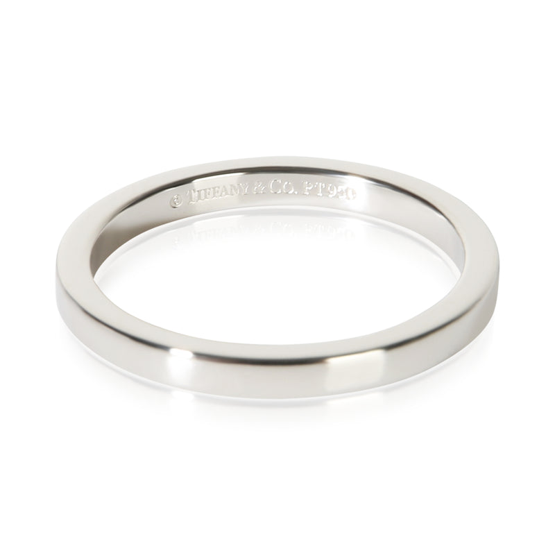 Tiffany & Co. Platinum 2mm Flat Band fv