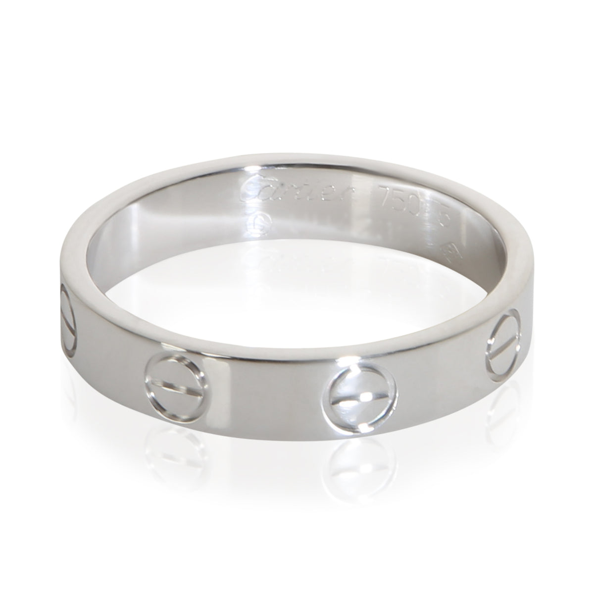 Cartier White Gold Small Model Love Ring fv