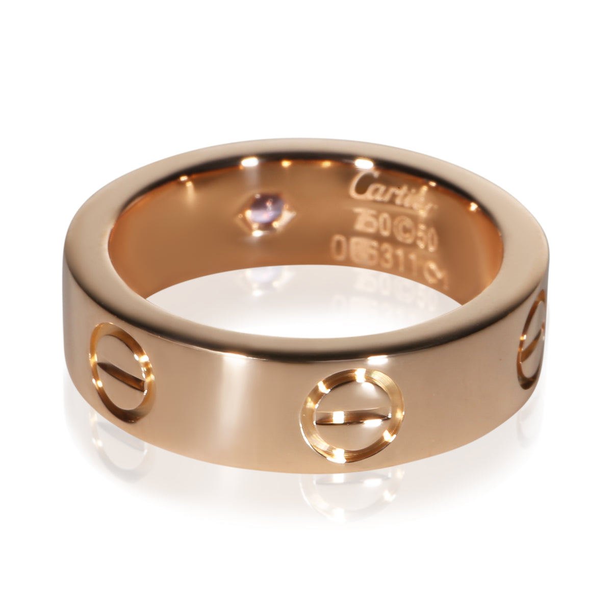 Cartier Rose Gold Pink Sapphire Love Ring 3