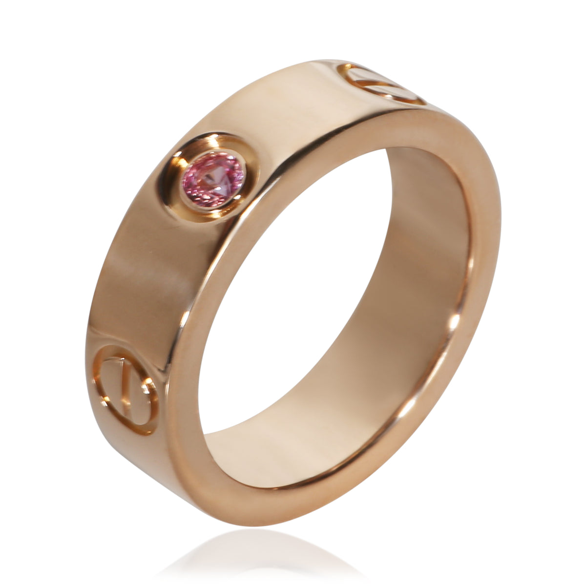 Cartier Rose Gold Pink Sapphire Love Ring 4