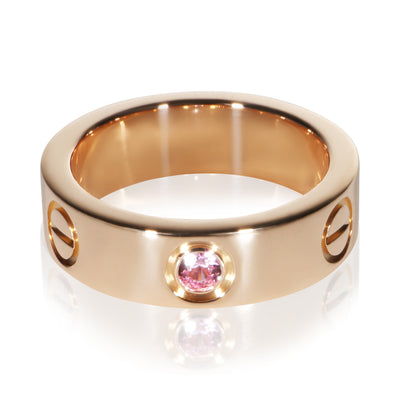 Cartier Rose Gold Pink Sapphire Love Ring fv